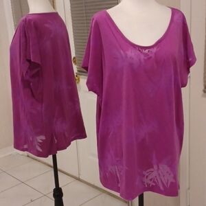 4/$40 New Purplish-Pink Athletic Tee - Size XL
